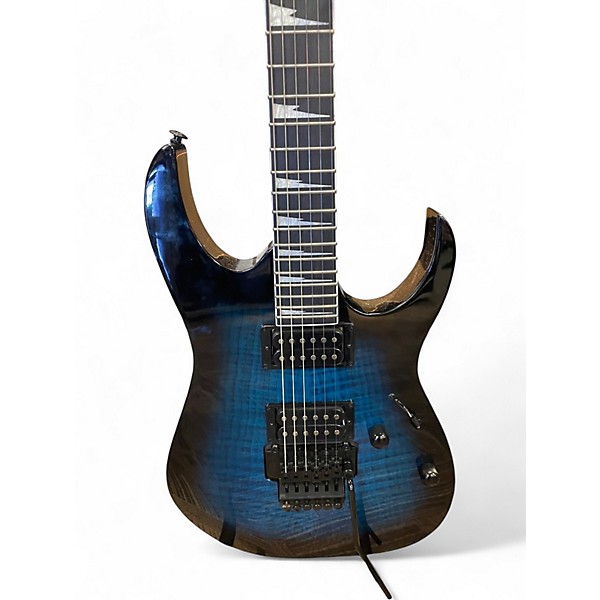 Used Ibanez GIO Series RG320 TRANSPARENT BLUE Solid Body Electric Guitar