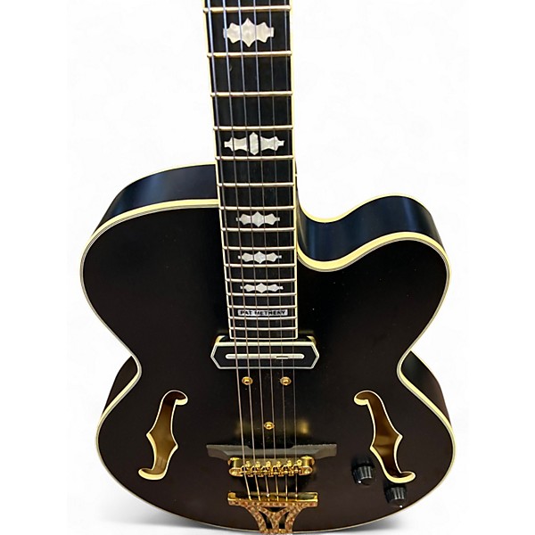 Used Ibanez PM3C Black Hollow Body Electric Guitar