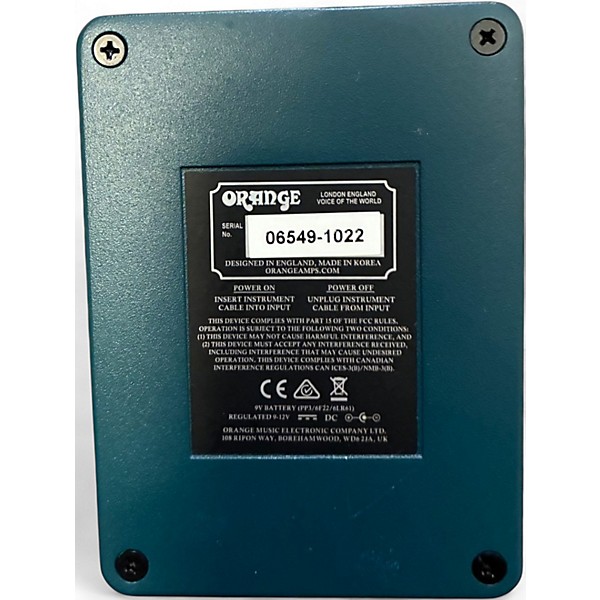 Used Orange Amplifiers FUR COAT Effect Pedal