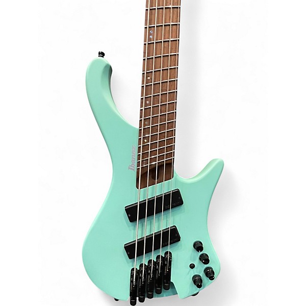 Used Ibanez EHB1005MS Seafoam Green Electric Bass Guitar