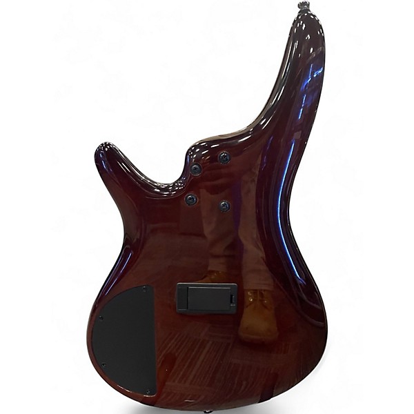 Used Ibanez SR375F 5 String Brown Burst Electric Bass Guitar