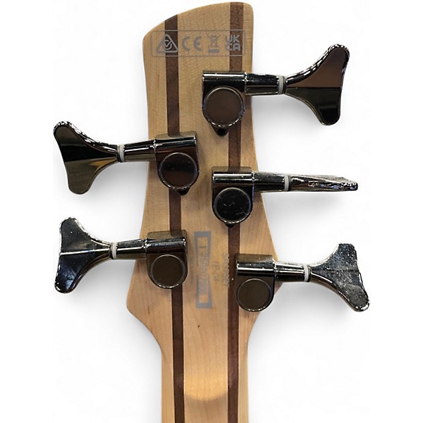 Used Ibanez SR375F 5 String Brown Burst Electric Bass Guitar