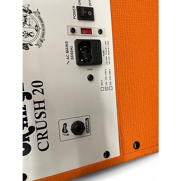 Used Orange Amplifiers Crush 20 20W 1x8 Guitar Combo Amp