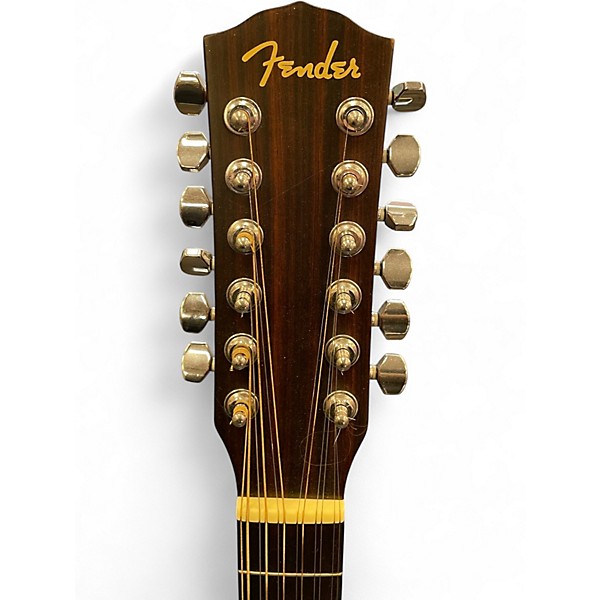 Used Fender JG-12CE Natural 12 String Acoustic Electric Guitar