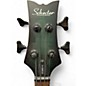 Used Schecter Guitar Research Stiletto Studio 4 Green Electric Bass Guitar