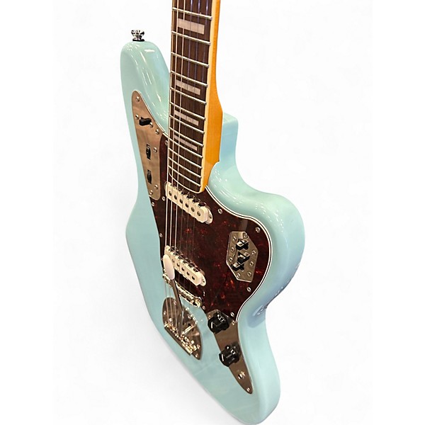 Used Squier Classic Vibe Jaguar Blue Solid Body Electric Guitar