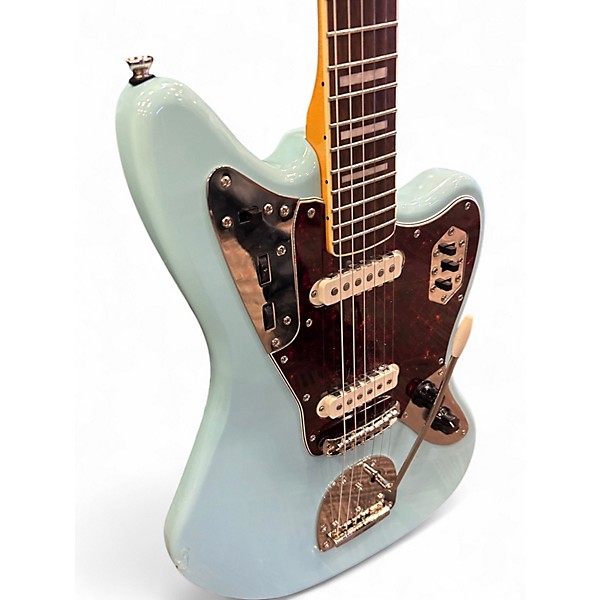 Used Squier Classic Vibe Jaguar Blue Solid Body Electric Guitar
