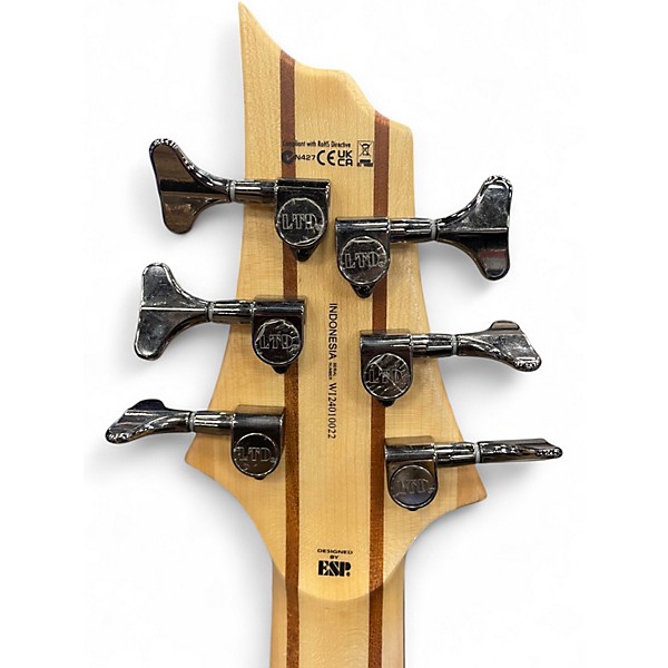 Used ESP LTD B206SM 6 String Spalted Maple Electric Bass Guitar