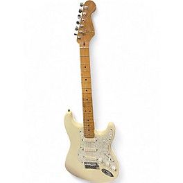 Used 1997 Fender American Standard Stratocaster Olympic White Solid Body Electric Guitar