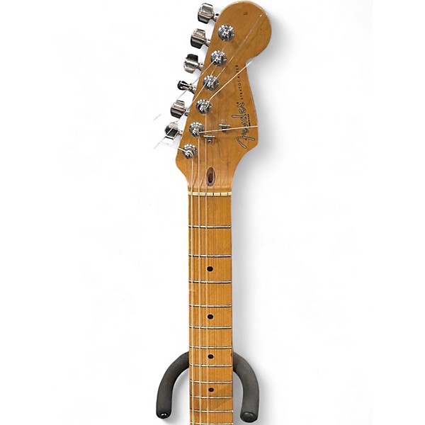 Used 1997 Fender American Standard Stratocaster Olympic White Solid Body Electric Guitar