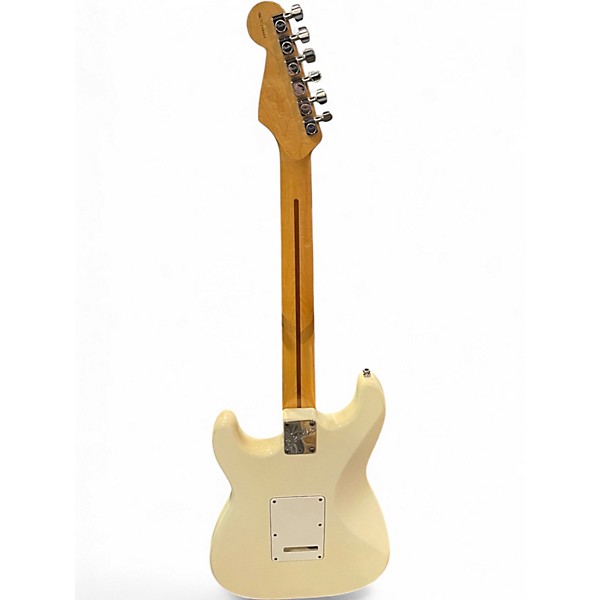 Used 1997 Fender American Standard Stratocaster Olympic White Solid Body Electric Guitar