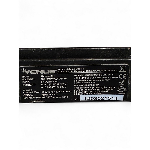 Used Venue Thinpar 38 Mixer Light