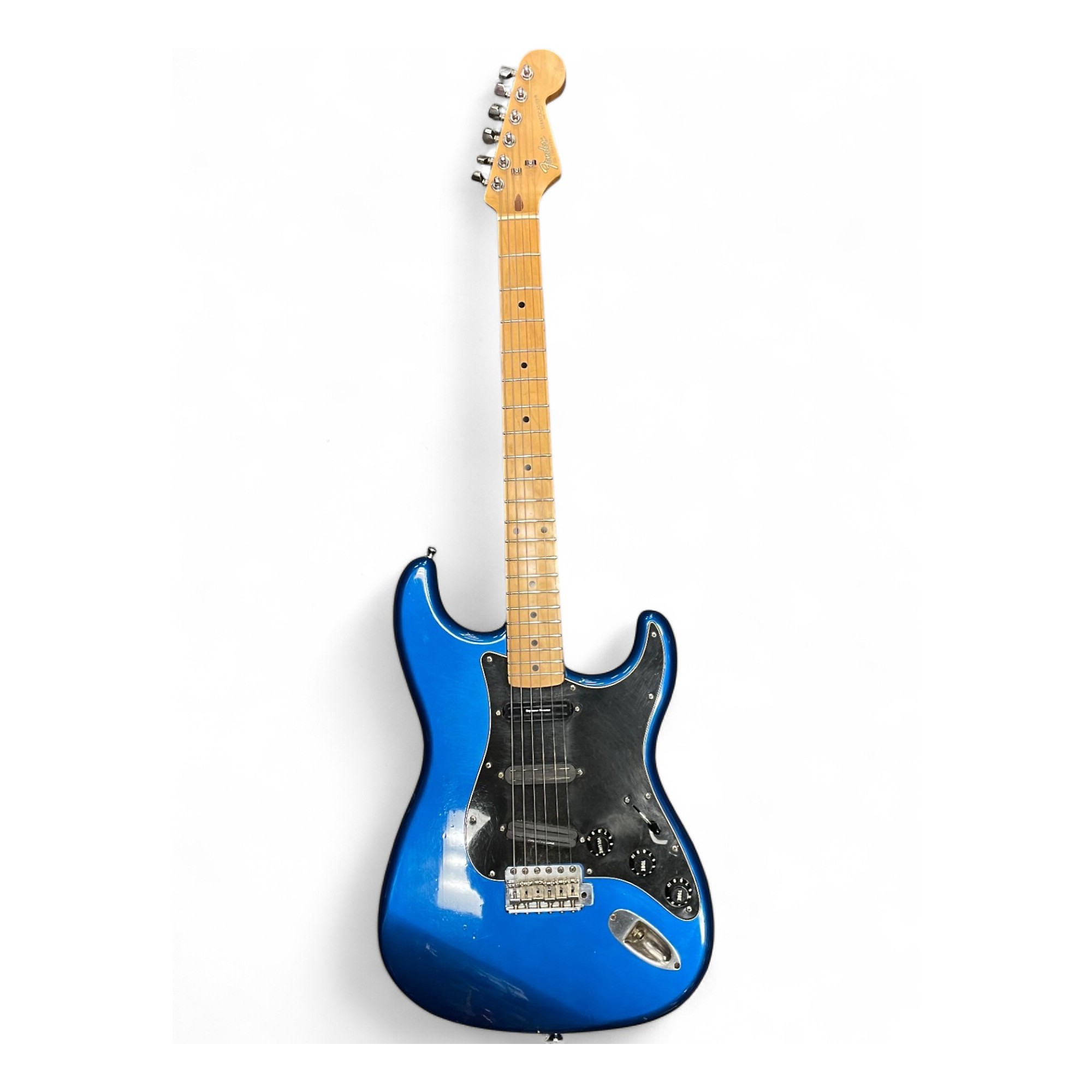 Used 1990 Fender MIJ Stratocaster Blue Solid Body Electric Guitar