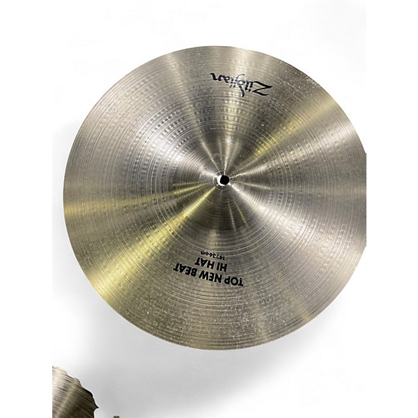 Used Zildjian 14in NEW BEAT HIHAT PAIR Cymbal