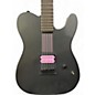 Used Schecter Guitar Research Diamond Series Machine Gun Kelly telecaster black with pink stripes Solid Body Electric Guitar