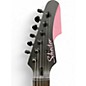 Used Schecter Guitar Research Diamond Series Machine Gun Kelly telecaster black with pink stripes Solid Body Electric Guitar
