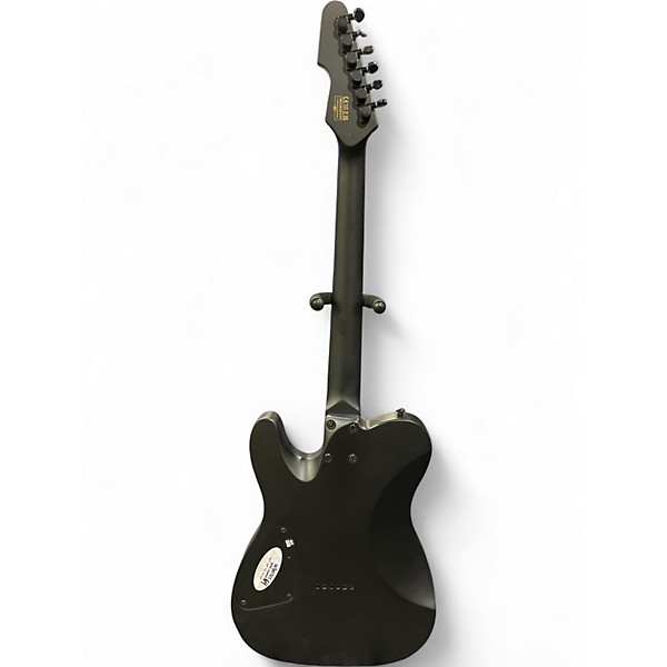 Used Schecter Guitar Research Diamond Series Machine Gun Kelly telecaster black with pink stripes Solid Body Electric Guitar