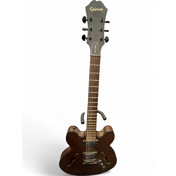 Used Epiphone Dot Studio Worn Brown Hollow Body Electric Guitar