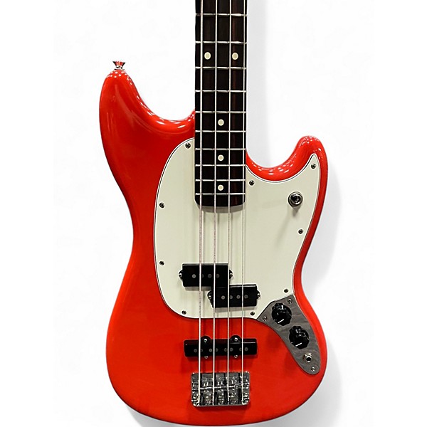 Used Fender PLAYER II MUSTANG BASS FIESTA RED Electric Bass Guitar
