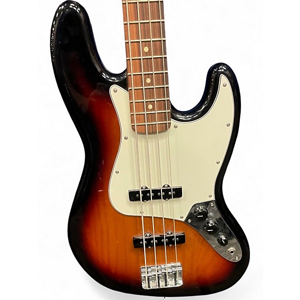 Used Fender Player Jazz Bass 3 Color Sunburst Electric Bass Guitar