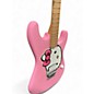 Used 2004 Squier Hello Kitty Stratocaster Single Hum Pink With Kitty Pickguard Pink Solid Body Electric Guitar
