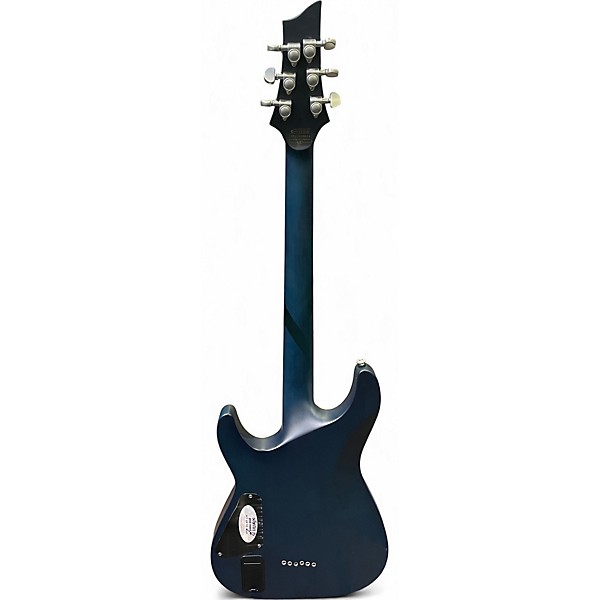 Used Schecter Guitar Research C1 Platinum Satin Transparent Midnight Blue Solid Body Electric Guitar