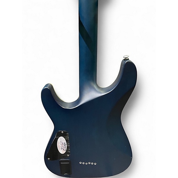 Used Schecter Guitar Research C1 Platinum Satin Transparent Midnight Blue Solid Body Electric Guitar