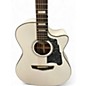 Used D'Angelico Premiere Gramercy Grand Auditorium White Acoustic Electric Guitar