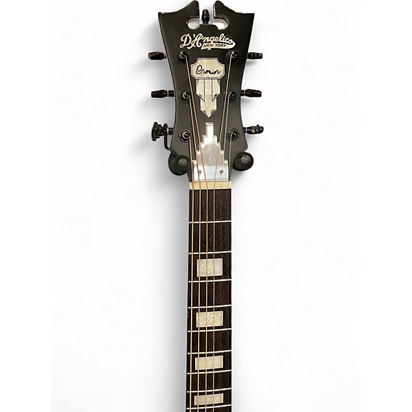 Used D'Angelico Premiere Gramercy Grand Auditorium White Acoustic Electric Guitar