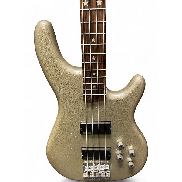 Used Daisy Rock Rock Candy GOLD SPARKLE Electric Bass Guitar