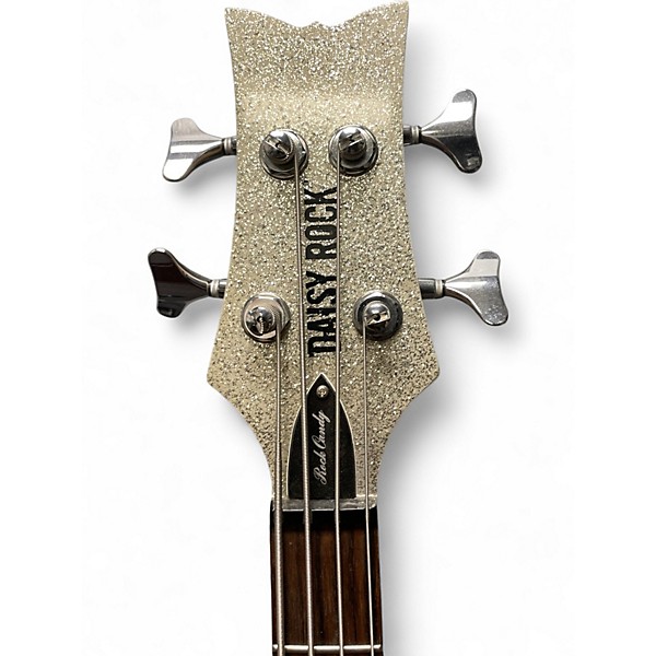 Used Daisy Rock Rock Candy GOLD SPARKLE Electric Bass Guitar