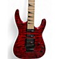 Used Jackson JS34Q Dinky Trans Red Solid Body Electric Guitar