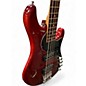 Used Fender American Deluxe Dimension Bass IV Trans Red Electric Bass Guitar