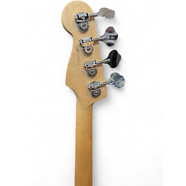 Used Fender American Deluxe Dimension Bass IV Trans Red Electric Bass Guitar