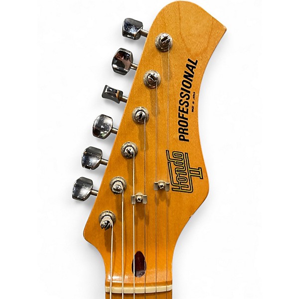 Vintage 1970s Hondo PROFESSIONAL II 3 Color Sunburst Solid Body Electric Guitar