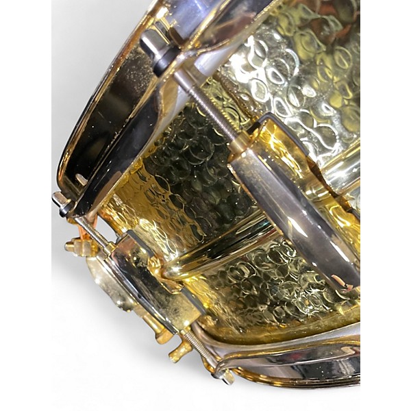 Used Pearl 6X14 JIMMY DEGRASSO HAND HAMMERED GOLD Drum