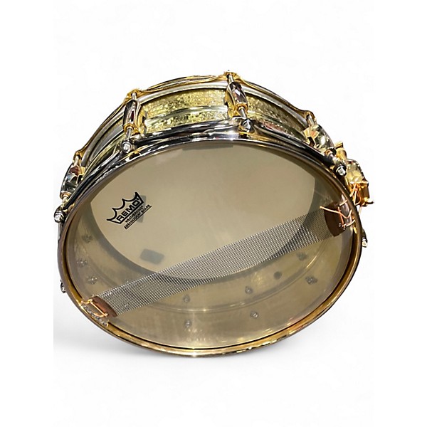 Used Pearl 6X14 JIMMY DEGRASSO HAND HAMMERED GOLD Drum