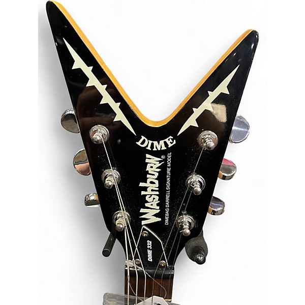 Used Washburn DIME 332 Black Solid Body Electric Guitar