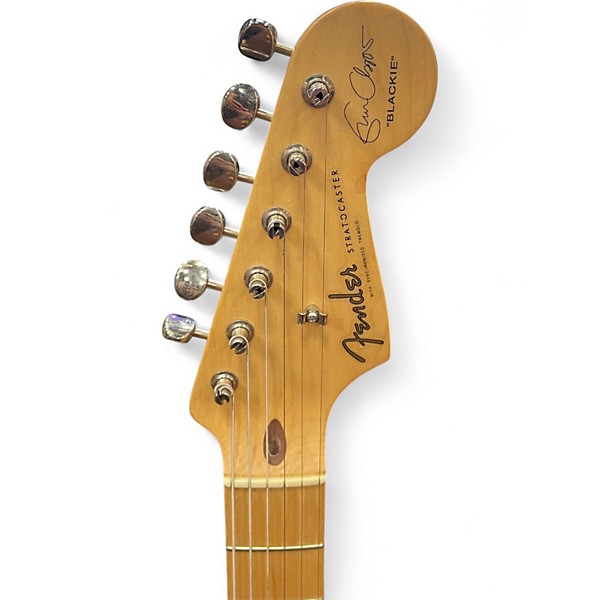 Used Fender Eric Clapton Stratocaster Black Solid Body Electric Guitar