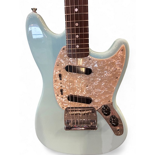 Used Fender MUSTANG 60'S TRADITIONAL Sonic Blue Solid Body Electric Guitar