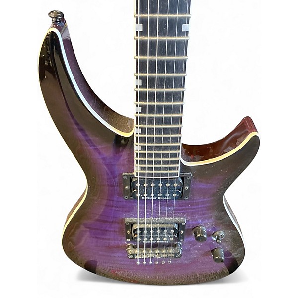 Used ESP LTD DELUXE H31000 Trans Purple Solid Body Electric Guitar