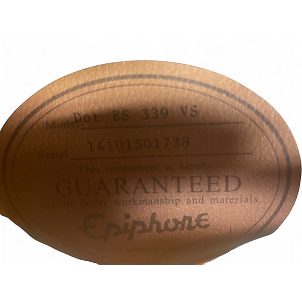 Used Epiphone Dot ES 339 Vintage Sunburst Hollow Body Electric Guitar