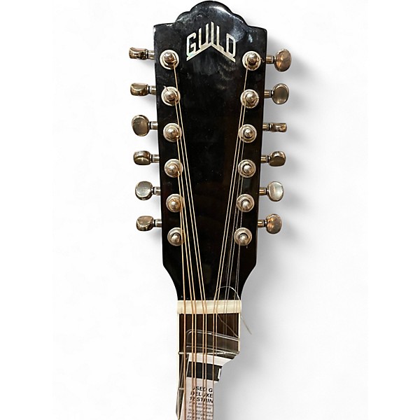 Used Guild f 2512 CE DELUXE 2 Color Sunburst 12 String Acoustic Guitar