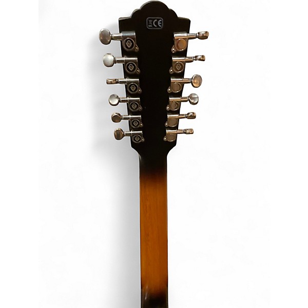 Used Guild f 2512 CE DELUXE 2 Color Sunburst 12 String Acoustic Guitar