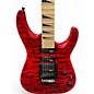 Used Jackson JS34Q Dinky Trans Red Solid Body Electric Guitar