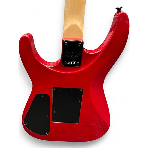 Used Jackson JS34Q Dinky Trans Red Solid Body Electric Guitar