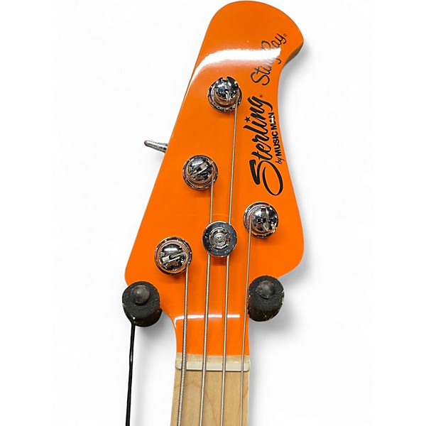Used Sterling by Music Man Mike Herrera Artist Series StingRay Orange Creamsicle Electric Bass Guitar