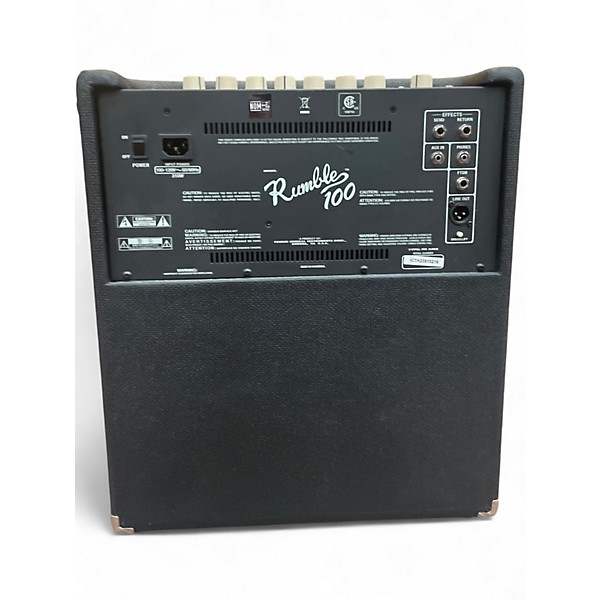 Used Fender Rumble 100 1x15 100W Bass Combo Amp