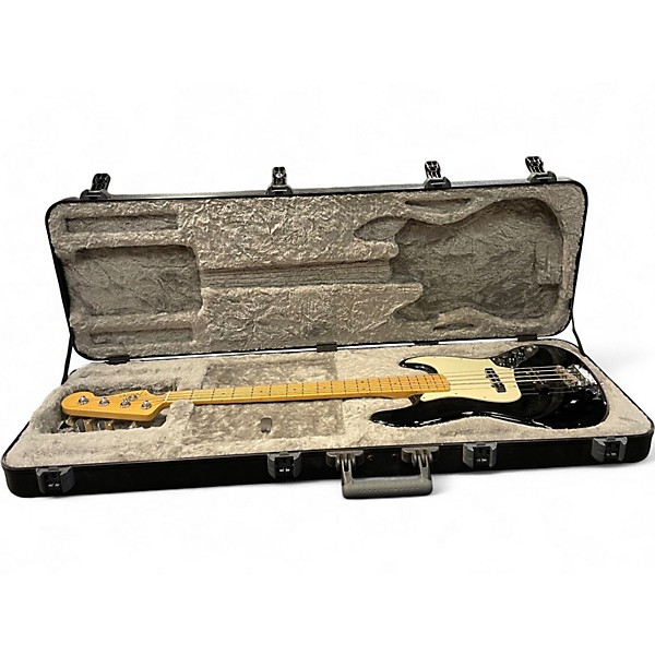 Used Fender American Professional Jazz Bass Black Electric Bass Guitar