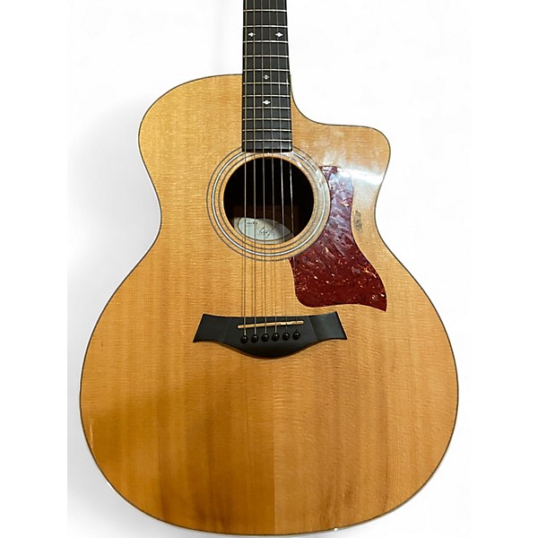 Used Taylor 214CE Deluxe Natural Acoustic Electric Guitar
